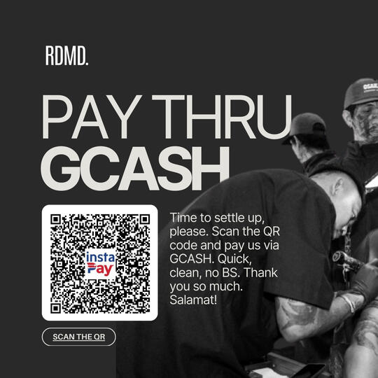 Gcash QR Code for Redeemed Tattoo Manila